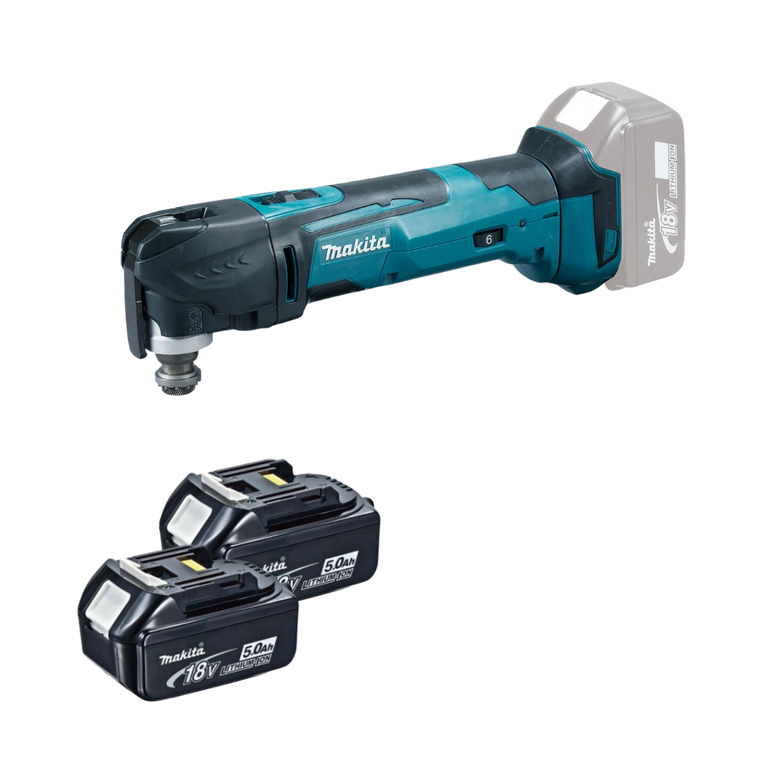Makita DTM51Z 18V Cordless Multi-Tool Kit with 2 x 5.0Ah Batteries – LXT
