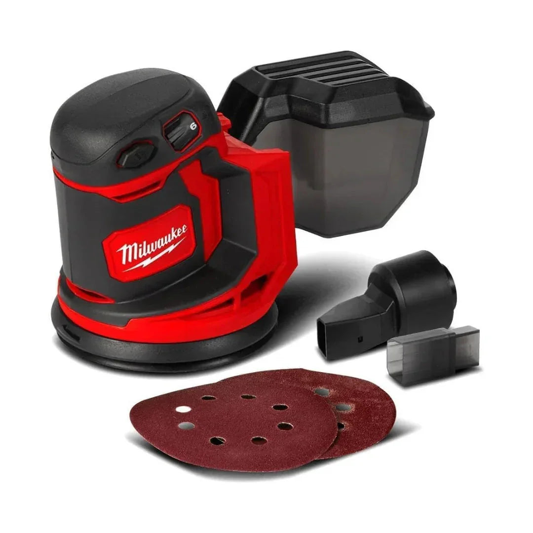 Milwaukee M18 BOS125-0 Orbital Sander Kit with 2 x 5.0Ah Li-Ion Batteries
