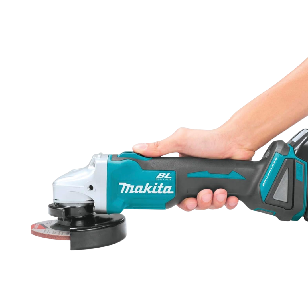 Makita 18V LXT Brushless 125mm Angle Grinder Kit with 2 x 5.0Ah Batteries