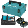 Makita 18V LXT BL1850B 5.0Ah Battery Twin Pack with Charger and Makpac Case