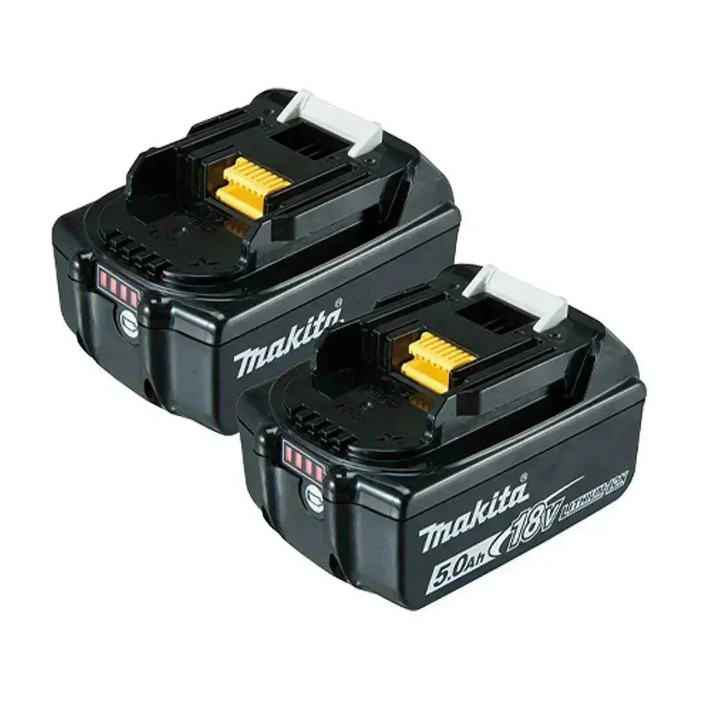 Makita 18V LXT BL1850B 5.0Ah Battery Twin Pack with Charger and Makpac Case