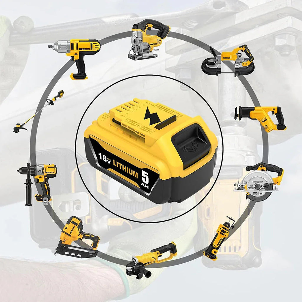 DeWalt 18V 5.0Ah Li-Ion Battery Twin Pack