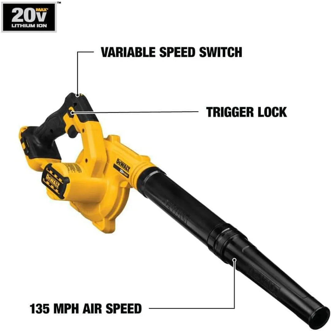 DeWalt Cordless Leaf Blower Kit with 2 x 5.0Ah Li-Ion Batteries