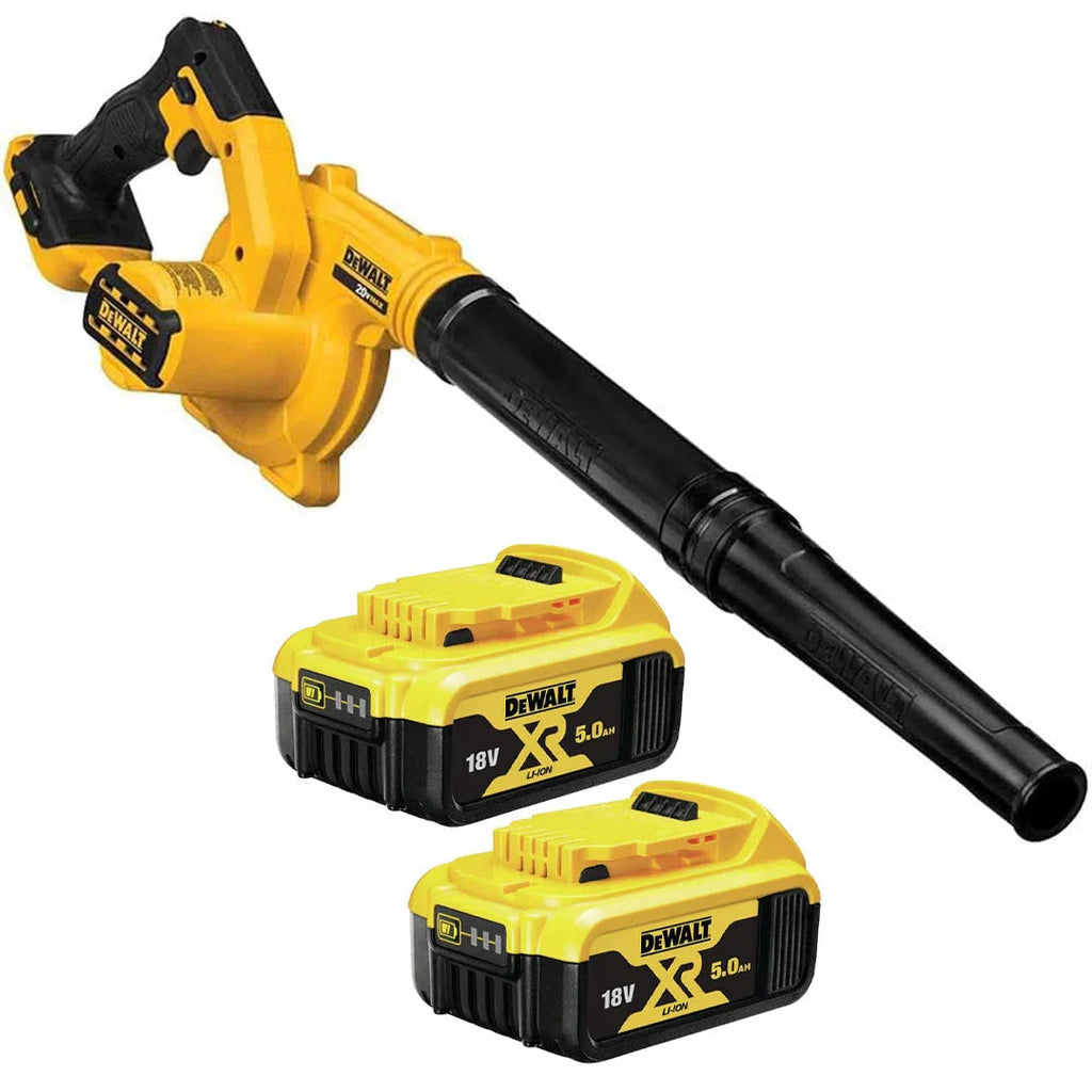 DeWalt Cordless Leaf Blower Kit with 2 x 5.0Ah Li-Ion Batteries