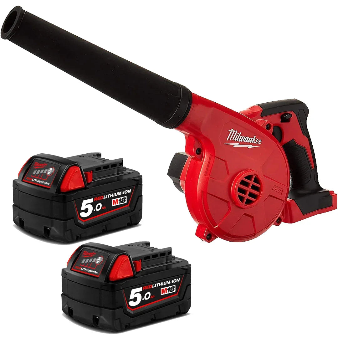 Milwaukee Cordless Leaf Blower Kit with 2 x 5.0Ah Li-Ion Batteries